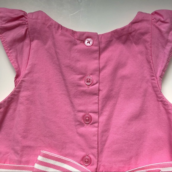 Oshkosh Pink Flutter Eyelet Dress - Girls 5 - Picture 6 of 8